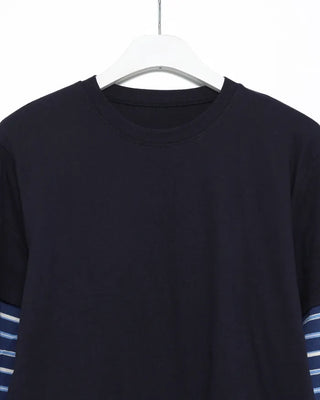 Mixed Border Layered Long T-Shirt
