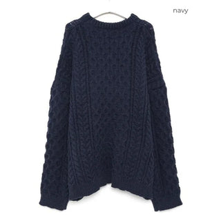 Mixed Twist Oversized Knit Sweater