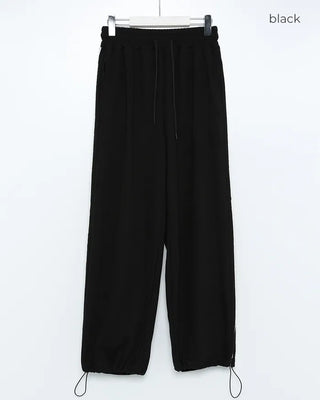 Side lace point sweatpants