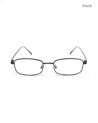 Metal square frame UV glasses