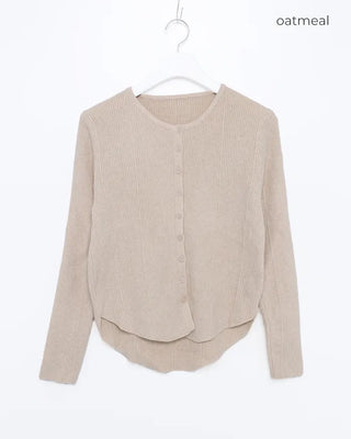 Two-way layered cardigan