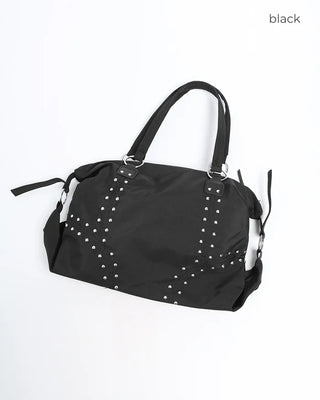 Double rivet line nylon bag