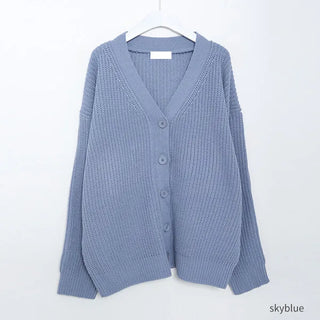Oversized Collar Cardigan