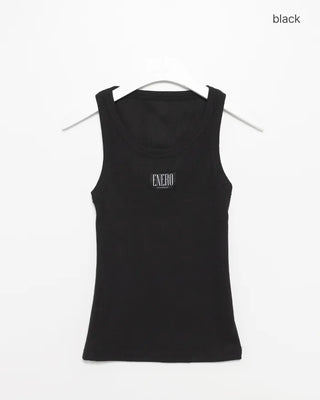 Bust One Tag Slim Rib Tank Top