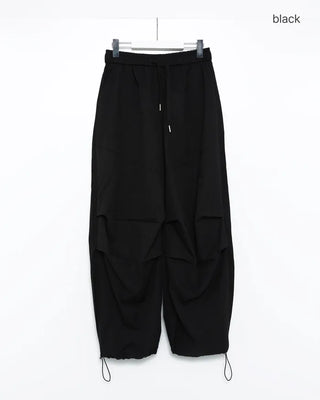 Elastic waist parachute pants