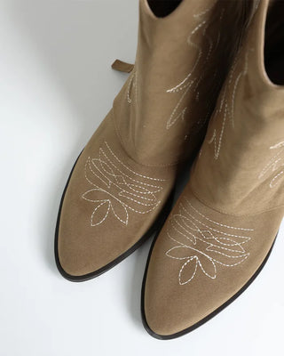 Stitched Side Point Western Boots