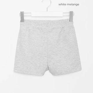 Elastic waist ribbed shorts