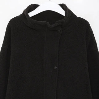 Turtleneck Boa Long Coat