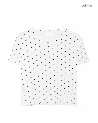 Polka Dot Half-Sleeve T-Shirt