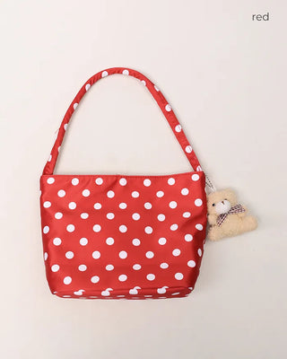 Bear Strap Set Dot Shoulder Bag