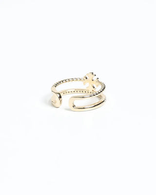 Cross pendant ring