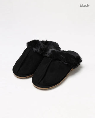 Fur Suede Mules