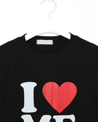 I Love Me Semi-Cropped Half T-Shirt