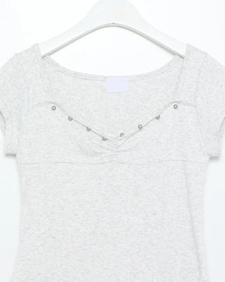 Studded Short-Sleeve T-Shirt