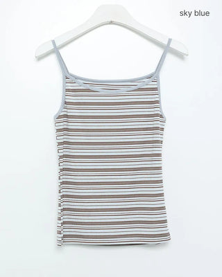 Striped slim camisole