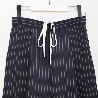 Two-tone pinstripe slacks