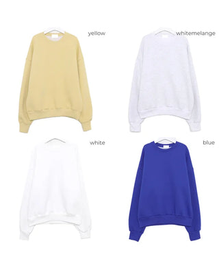 (Unisex) Colorful Round Neck Sweatshirt