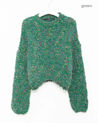 Colorful mixed-color knit