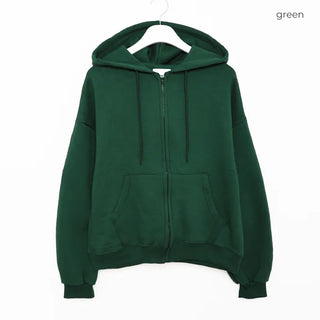(Unisex) Washable Hooded Zip-Up