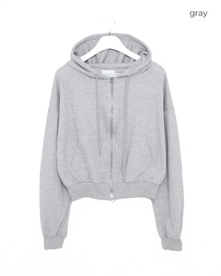 Lightweight cropped hoodie