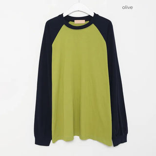 Solid Raglan Long Sleeve T-Shirt
