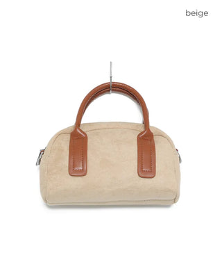 Suede tote bag