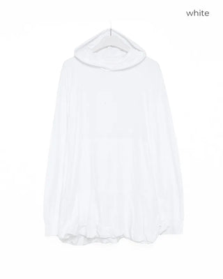 Peplum hoodie dress