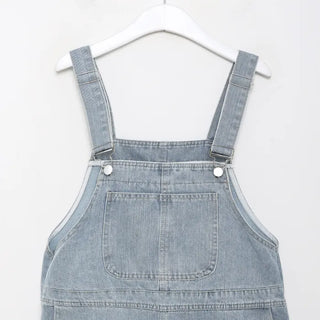Denim Half Overalls