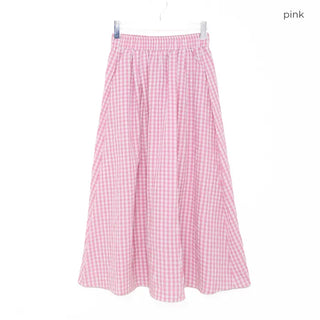 Checked ring skirt