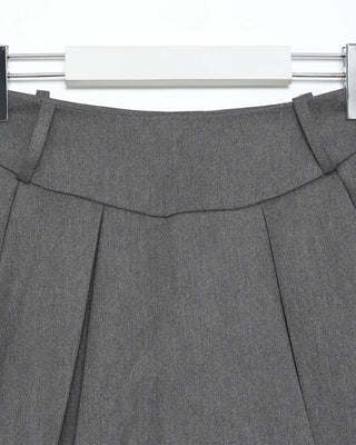 Box pleat mini skirt