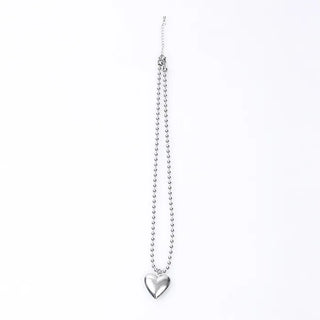 Antique Heart Ball Necklace