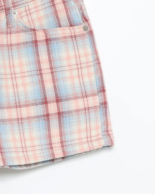 Windowpane check shorts