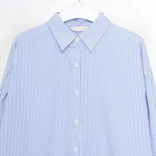 Sleeve Button Stripe Shirt