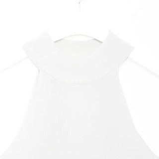 Halter neck sleeveless knit