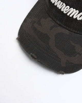 Damaged military cap