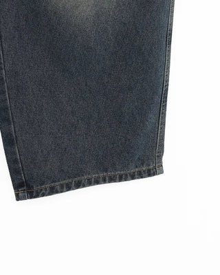 (Unisex) Slash Seam Point Balloon Denim Pants