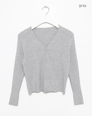 Punching knit ensemble