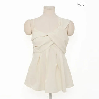 Asymmetrical Twist Bustier Blouse