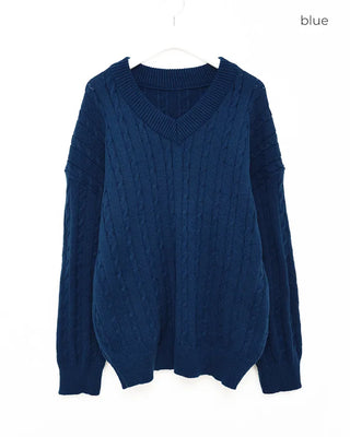 (Unisex) Oversized Cable Knit