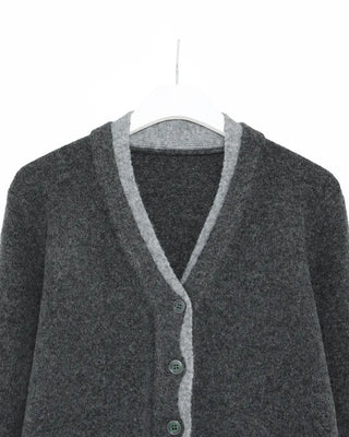 Color-blocked layered cardigan