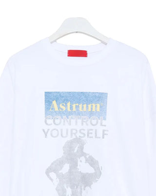 (Unisex) Star Sleeve Print Shirt