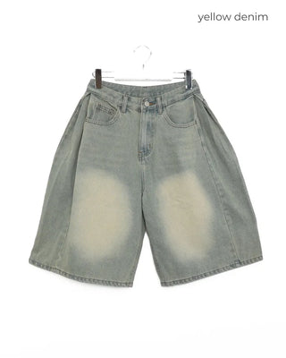 Vintage Wash Bermuda Denim