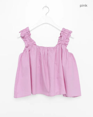 Frill sleeveless blouse