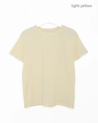 Round neck half-sleeve T-shirt