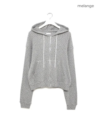 Flower Zip Hoodie