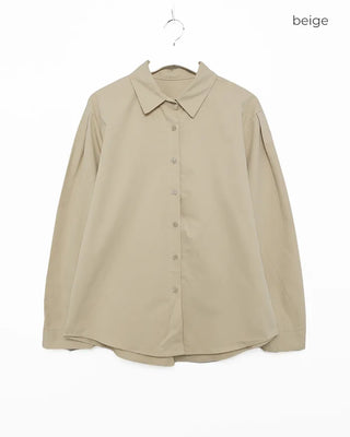 Round Hem Overfit Basic Shirt