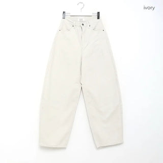 Dart detail balloon denim pants