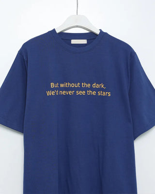Oversized Lettering Half-Sleeve T-Shirt