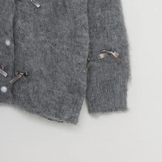 Ribbon Round Cardigan