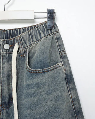 Vintage Washed Denim Pants